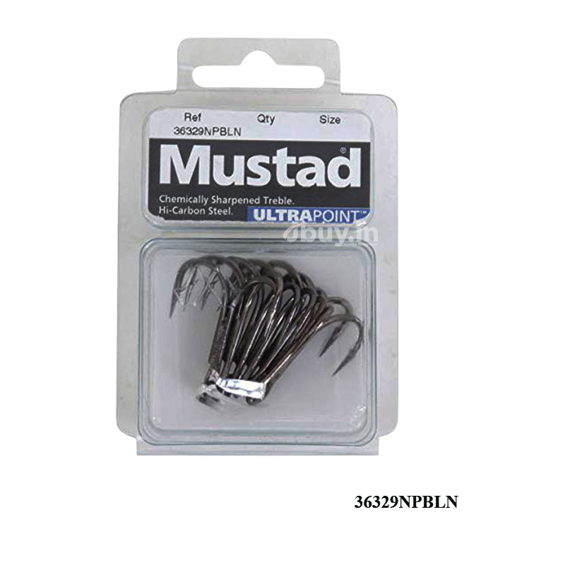 Mustad 3551-RB Red Treble Hooks Size 14 Jagged Tooth Tackle