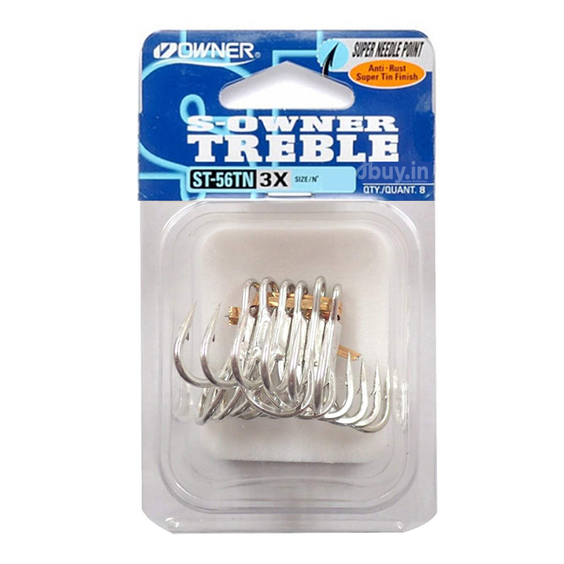 Owner s-owner treble cutting point st-41tn 2x hooks – Billy's Fishing Tackle
