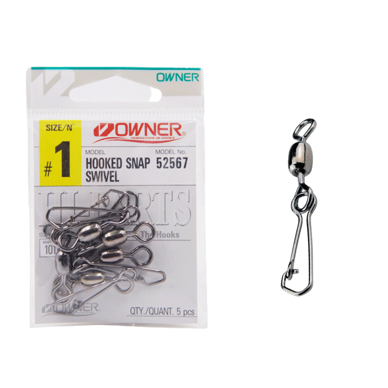 OWNER HOOKED SNAP SWIVEL 52567